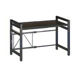 Étagère Extensible pour Micro-ondes - Style Industriel Noir