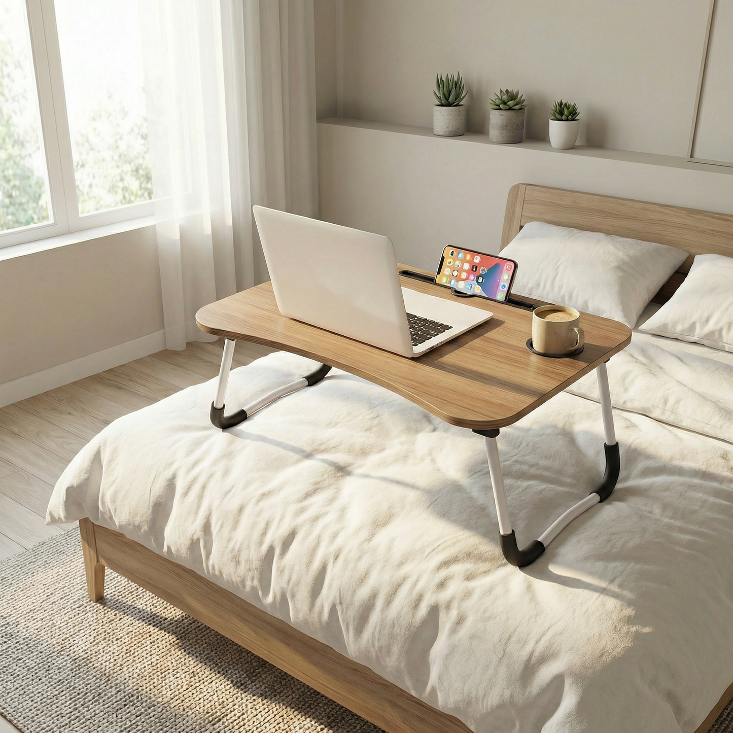 Table de Lit Pliante pour Ordinateur Portable