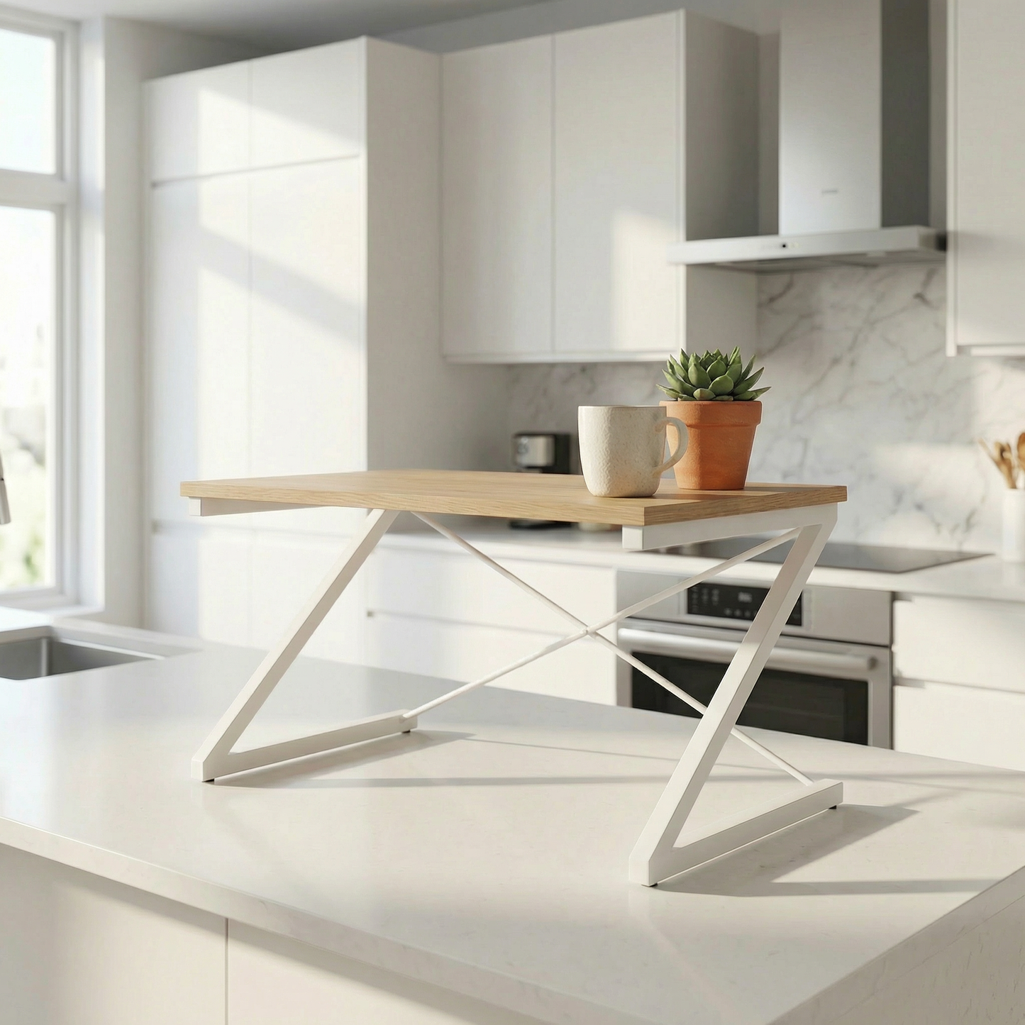 Étagère de Rangement pour Micro-ondes - Design Scandinave