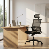 Chaise de Bureau Ergonomique - Dos en Maille et Appui-tête