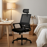 Chaise de Bureau Ergonomique - Dos en Maille et Appui-tête