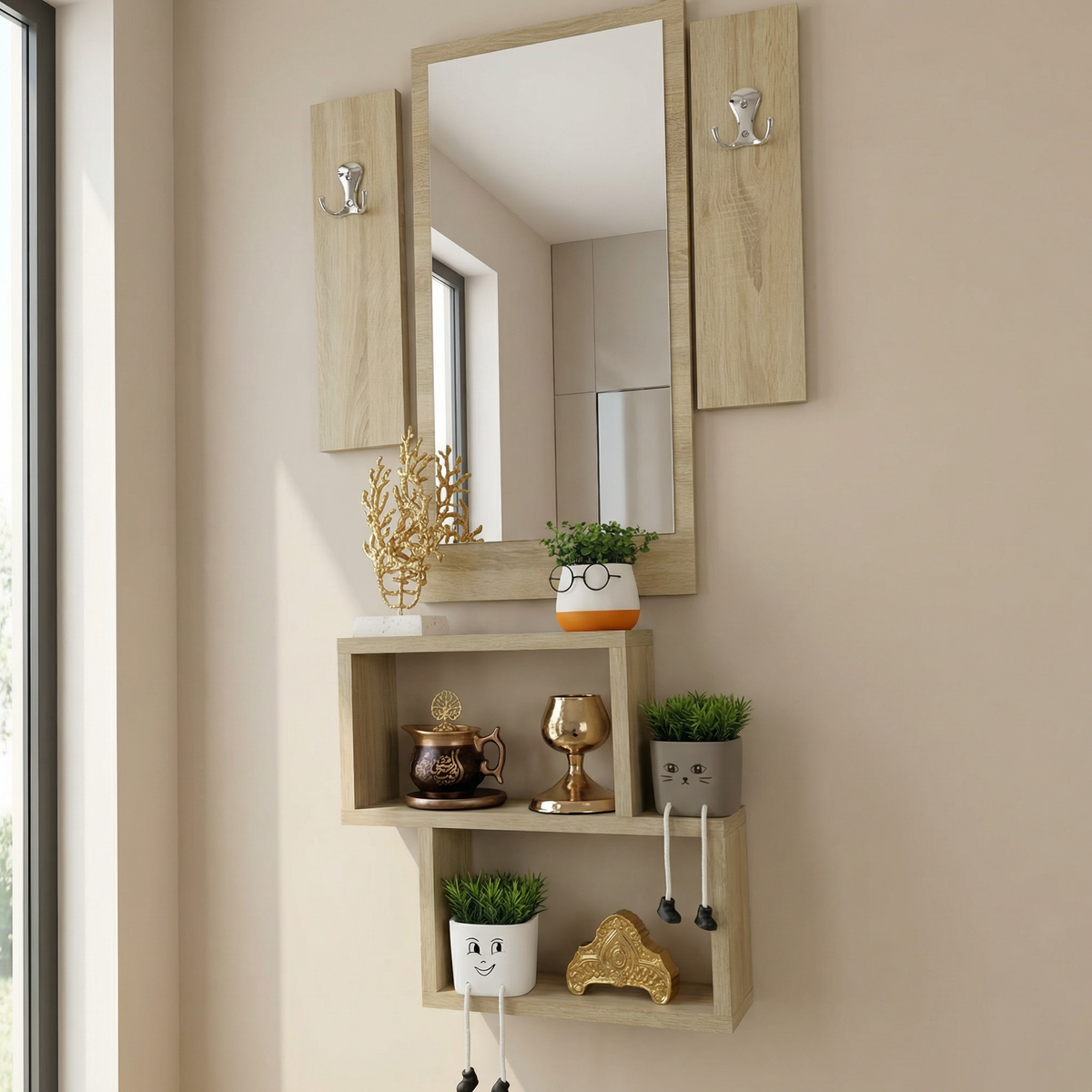 élement décor Miroir & Étagère 1MGM