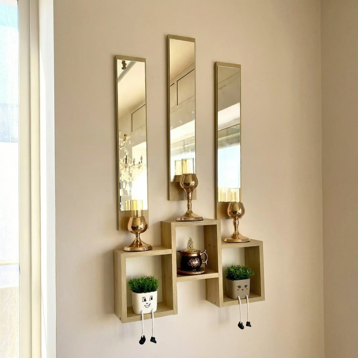 élement décor Miroir & Étagère 3MGM