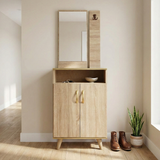 Meuble d'Entrée deux portes avec niche , Miroir et  Porte-Manteau p1